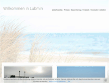 Tablet Screenshot of ostsee-urlaub-lubmin.de